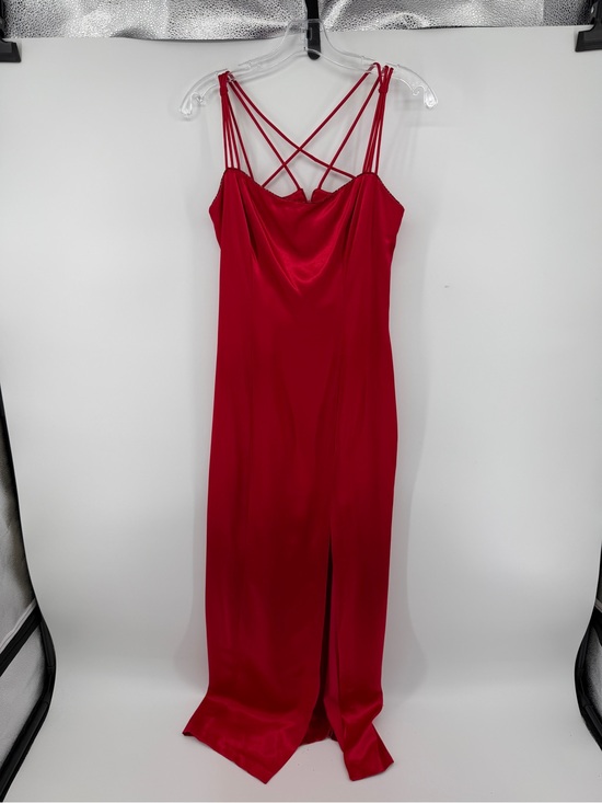Rampage Dresses & Skirts - Rampage VTG Y2K Whimsigoth Vampy Goth Satin Red Strappy Cowl Neck Maxi Dress Sz5